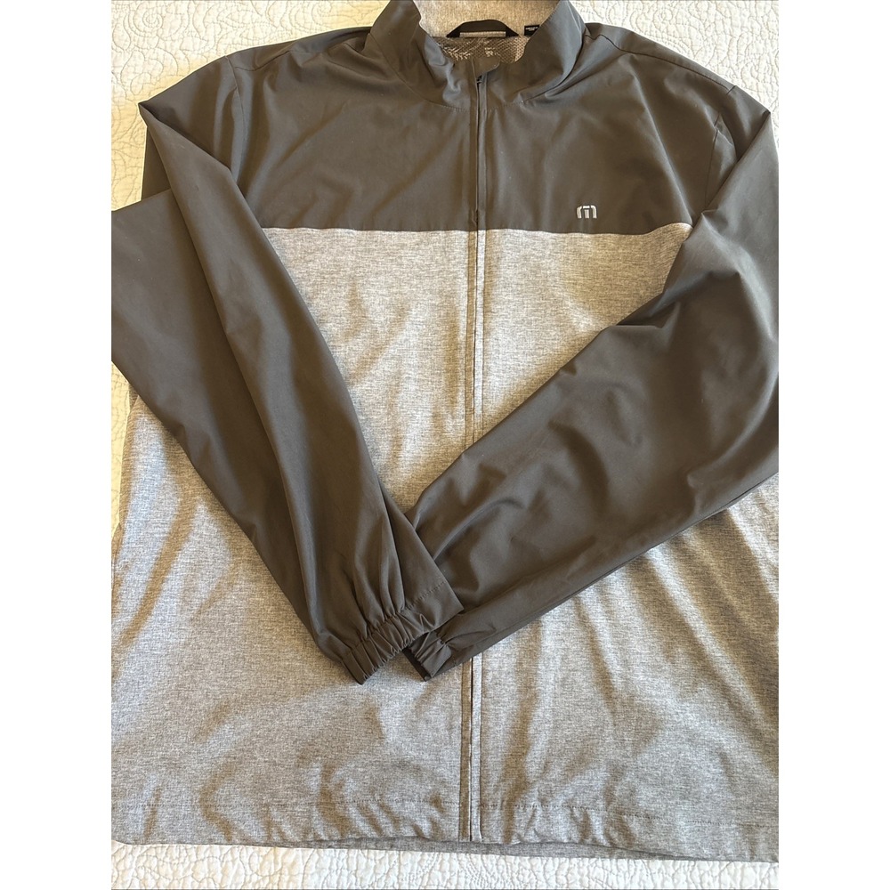 Travis Mathew Men's Size XXL Full Zip Stretch Windbreaker Colorblock Jacket